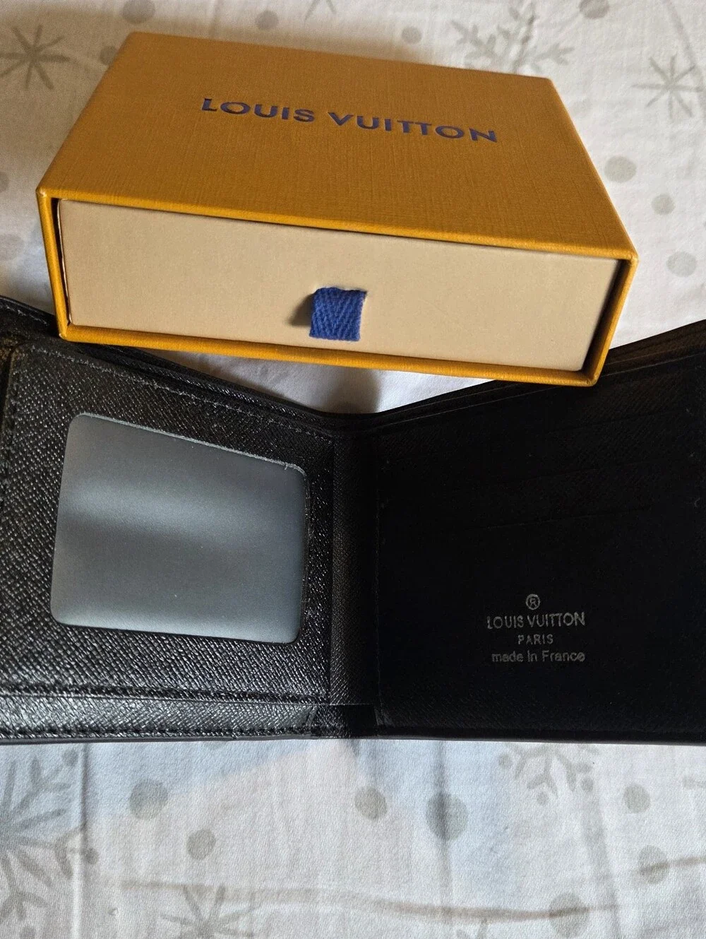 Louis Vuitton Black and Gray Damier Canvas Wallet